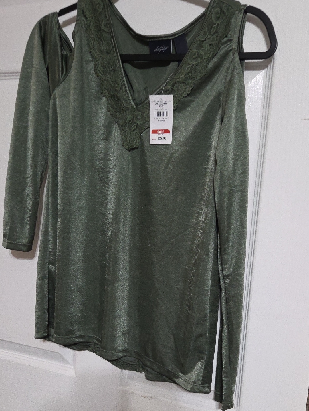 Cold Shoulder Top, Daytrip, Olive Green